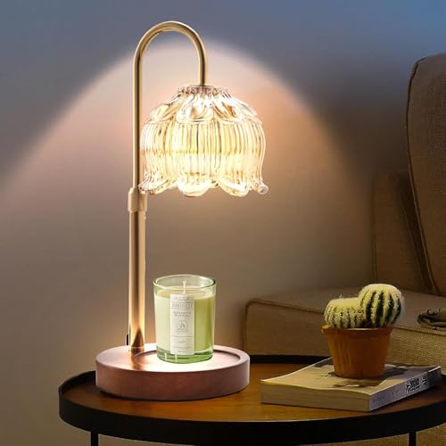 GEEZO Fragrance Candle Warmer Lamp，Electric Candle Warmer with Timer & Dimmer，Mom Christmas Birthday Gifts for Women, Hous...