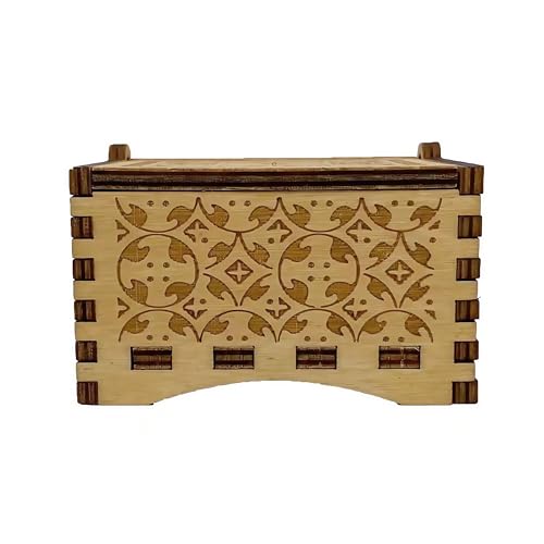 Teykst Remember Me Wood Music Box for Father's Day Birthday Anniversary, 18 Note Wind-up Wooden Engraved Musical Boxes Gif...