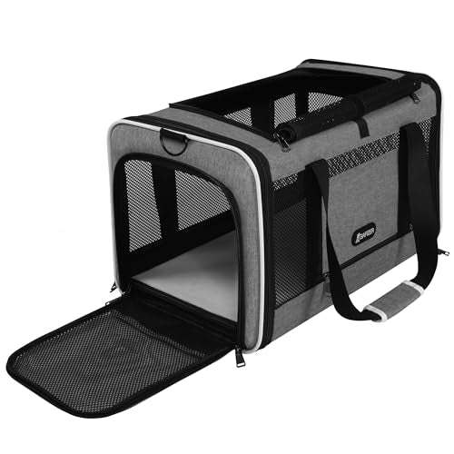 GAPZER Cat Carrier 18x11x11 Top Load Soft Pet Travel Bag Over 15 lbs, Collapsible Small Dog Puppy Crate 10 Pounds, Small A...