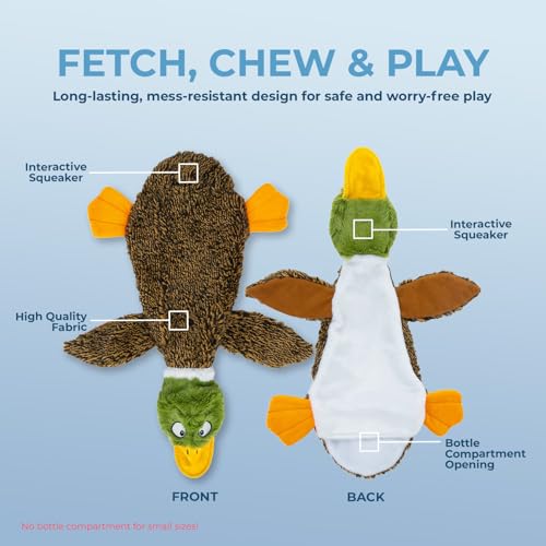 Best Pet Supplies Squeaky Dog Toys with Soft Durable Fabric for Small, Medium and Large Pets Interactive Toy for Indoor Pl...