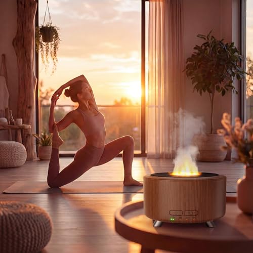Essential Oil Diffuser for Home, 500 Aromatherapy Diffuser Oil Machine for Office Room Yoga, Aroma Diffuser with Auto-Off ...