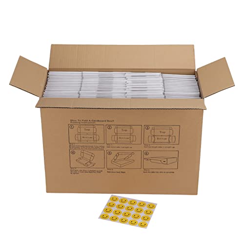 RLAVBL 12x9x4 Inches Shipping Boxes Set of 20, White Corrugated Cardboard Box, Mailer Boxes for Small Business