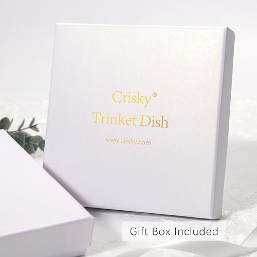 Crisky Best Friend Birthday Gifts for Women, Friendship Gifts for Women, Trinket Ring Dish Jewelry Tray for Friend Her Sis...