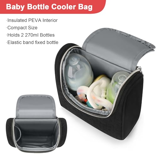 Accmor Breastmilk Cooler Bag, Insulated Baby Bottle Cooler Tote Bags for Nursing Mom Daycare, Portable Breast Milk Cooler ...