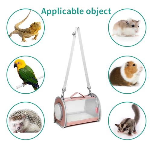 Ioview Guinea Pig Carrier Travel Small Animal Carrier Bag Lizard Bird Rabbit Carrier Cage Squirrel Breathable Bag Portable...