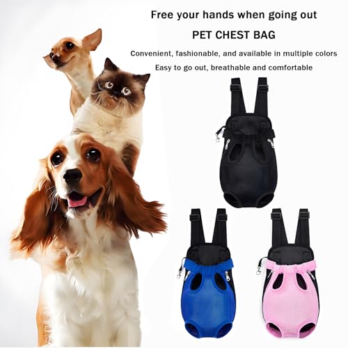 Pet Carrier Backpack, Adjustable Pet Front Carriers for Small Medium Dogs Cats 5-18 Lbs, Legs Out, Dog Cat Carrier Backpac...