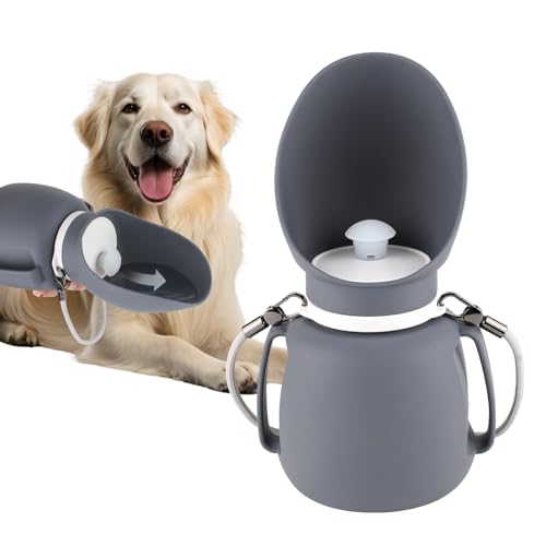 PETLESO Dog Water Bottle, Portable Dog Water Dispenser, 27 OZ Leakproof Pet Bottle Kettle for Doggy Cats Outdoor Walking/H...