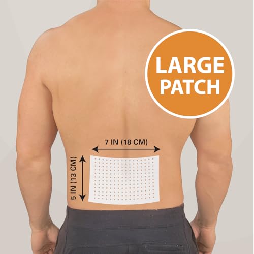 HealthWise Targeted Warming Capsaicin Heat Patch | Back & Large Areas | 20-Count | 5.25” x 7” | Topical Analgesic | Soothe...