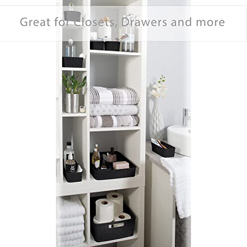 Simplify 10 Piece Organizing Set | Multiple Size Bins | Multipurpose | Office | Desk | Dorm | Bathroom | Storage Basket | ...