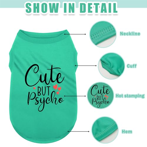 Expressive Polyester Dog Shirt Vest: Soft and Lightweight Puppy Shirt for Small and Medium Dogs, Featuring the Playful 'Cu...