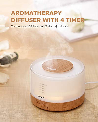 muson Essential Oil Diffuser Sound Machine Combo Diffuser for Aromatherapy Fragrant Oil Cool Mist Humidifier with Natural ...