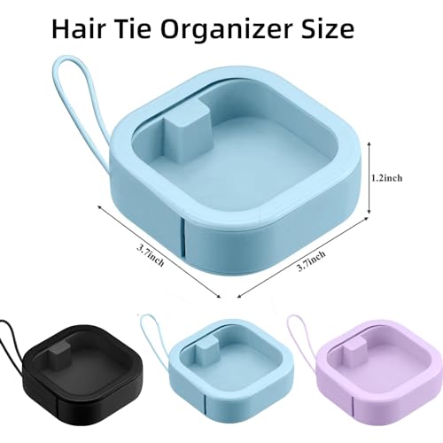 ESEHGS Hair Tie Organizer,Portable Travel Qtip Holder,Bathroom Storage Organizer Qtip Dispenser Cotton Swabs Dispenser Kid...