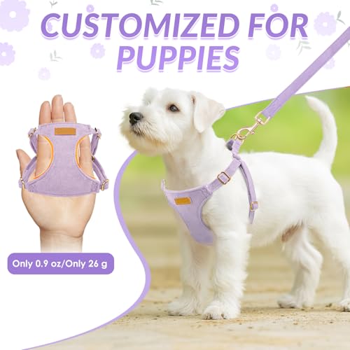 Lukovee No Pull Small Dog Harness with Leash - Lightweight Soft Puppy Vest Harnesses, Adjustable Pet Harnesses for Puppy S...