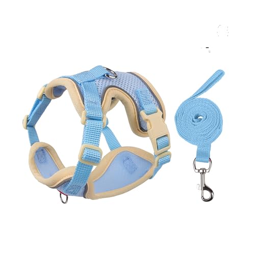 Muejjur Cat Harness and Leash Set for Walking – Escape-Proof Reflective Vest for Cats and Small Dogs, Adjustable Soft Air ...