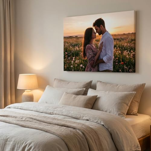 IUI Custom Canvas Prints with Your Photos - Personalized Pictures to Stunning Framed Canvas Wall Art Ideal for Home Decor ...