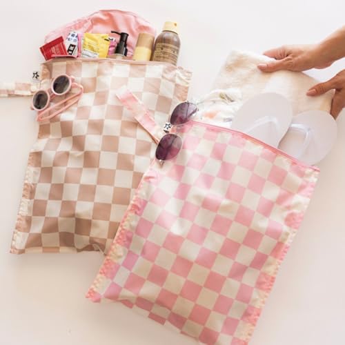 Tiny Twinkle Mess Proof Wet Bags | 2-Pack Reusable Waterproof Wet Bags for Swimsuits | Baby Clothes | Travel & Diaper Bag...