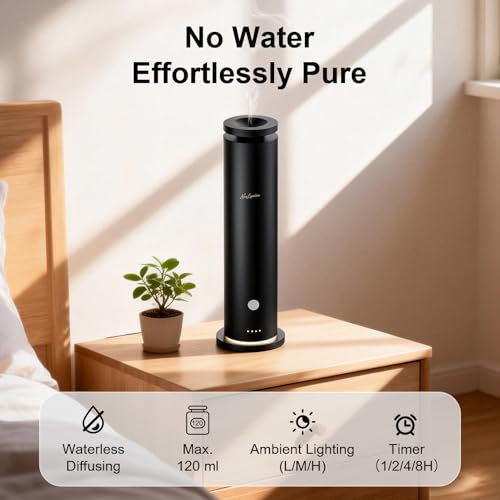 NoxLumina Waterless Scent Diffuser Starter Kit with 5 Essential Oils, Luxury Hotel-Class 1500 Sq Ft Cover Aromatherapy Dif...