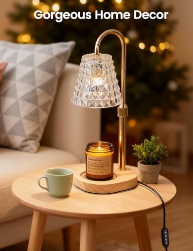 Candle Warmer Lamp with Timer Dimmable Candle Warmer Birthday Gifts for Women Mom Sister, House Warming Gifts New Home Roo...