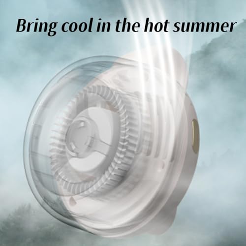 Portable Clip On Fan for Shirt, Mini Fan With Clip, Silent Bladeless Adjustable 3 Speeds Suspended Waist Fans, 2026 New We...