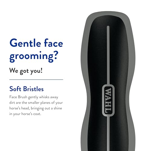 WAHL Professional Animal Equine Grooming Face Horse Brush - Black