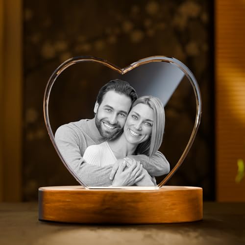 Artmosphere 3D Crystal Photo, Personalized Mothers Day Gifts for Mom, Women, Wife, Her, Him, Men, Husband, Grandma, Great ...