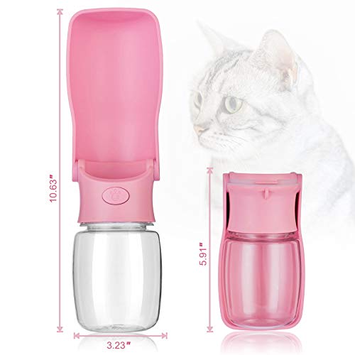 Portable Dog Water Bottle, Foldable Dog Water Bottle Leak Proof Dispenser for Puppy Small Medium Large Dogs, Pet Drink Cup...