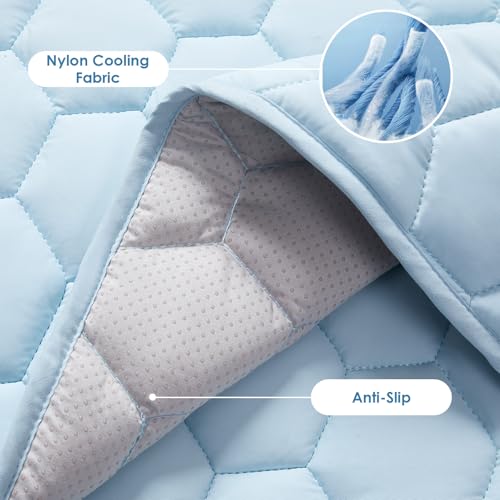 EHEYCIGA Cooling Mat for Dogs, 41" x 28"(Q-Max>0.53), Washable Dog Cooling Mat, Portable Kennel Cooling Pet Pad for Summe...