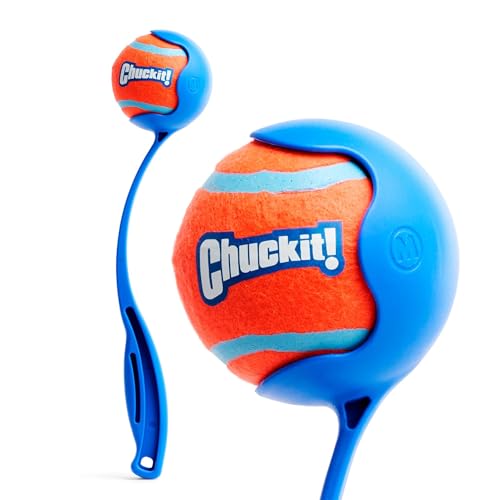 Chuckit! Dog Ball Launcher 12M Sport with 12" Handle Length for Medium 2.5" Dog Balls For Dogs 20-60 lb, Plastic Pet Fetch...