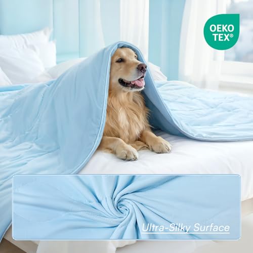Luciphia Premium Cooling Dog Blanket Washable Q-MAX>0.5 Small Medium Large Pet Mat Puppy Cat Self-Cooling Soft Breathable ...