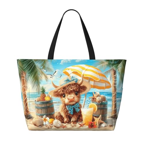 Wsotce Extra Large Beach Bags For Women, Waterproof Beach Totes Bags For Women, Lightweight Foldable Pool Bag With Zipper