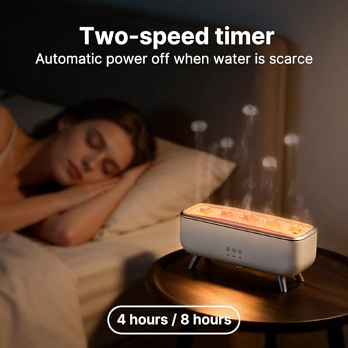 Jellyfish Diffuser Humidifier, Essential Aromatherapy 300ML Ultrasonic Diffuser with Essential Oils. 7 Colors Light Waterl...