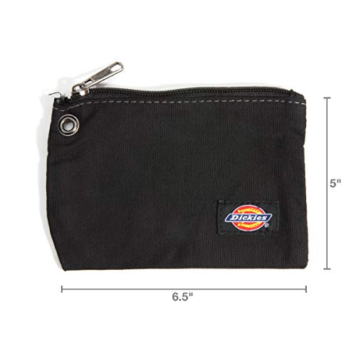 Dickies Set of 3 Small Canvas Utility Pouches, Zippered, for Organizing Small Tools and Fasteners, Grey/Tan/Black