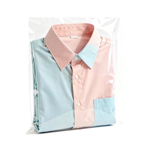 Self-Sealing Cellophane Bags 12 x 16 Inches, Re-Sealable Clear Packaging Bags 100Pcs Suitable for Packaging Retail Product...