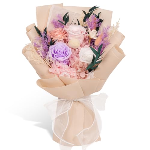 Rosaura Preserved Flowers Bouquets, flowers for Delivery Prime, Forever Roses Bouquets Valentine's Day, Mother's Day, Chri...