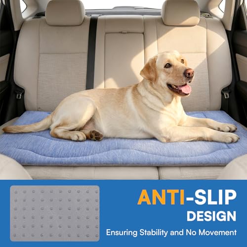 Queenmore Large Dog Cooling Mat for Dog, Portable Flat Pet Bed for Dogs and Cats, Non-Slip Summer Pet Sleeping Mat, Machin...
