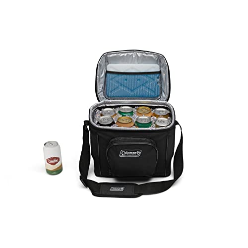 Coleman Chiller Insulated Soft Cooler, Leakproof 9/16/30 Can Cooler with 12+ Hour Ice Retention, Made with Recycled Materi...