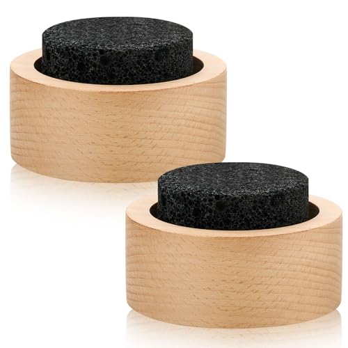 Chunful 2 Pcs Lava Rock Essential Oil Diffuser Lava Stone Passive Diffuser for Sauna Decorating at Home, Office, Bedroom, ...