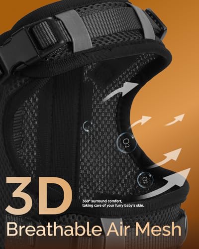 FAYOGOO Service Dog Vest for Small Dogs - Air Mesh Breathble Emotional Support Animal Vest with Velcro Patches - Puppy Har...