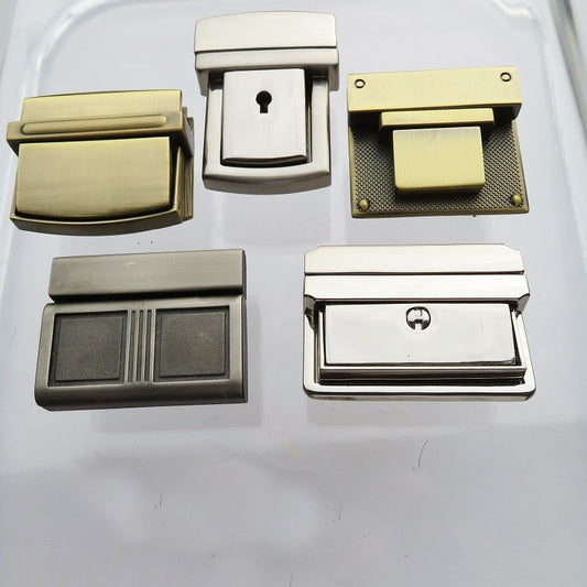 Bronze Silver Black Mortise Lock Men's Bag Briefcase Accessories