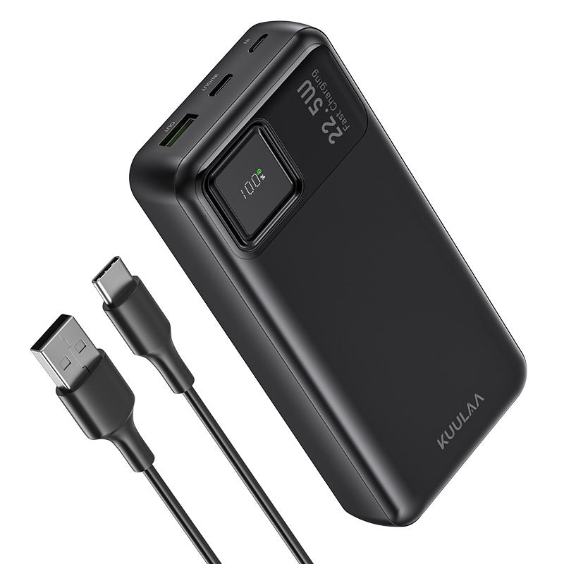 Mini High-Capacity Charge 20000 MAh Digital Display Fast-Charging Power Bank