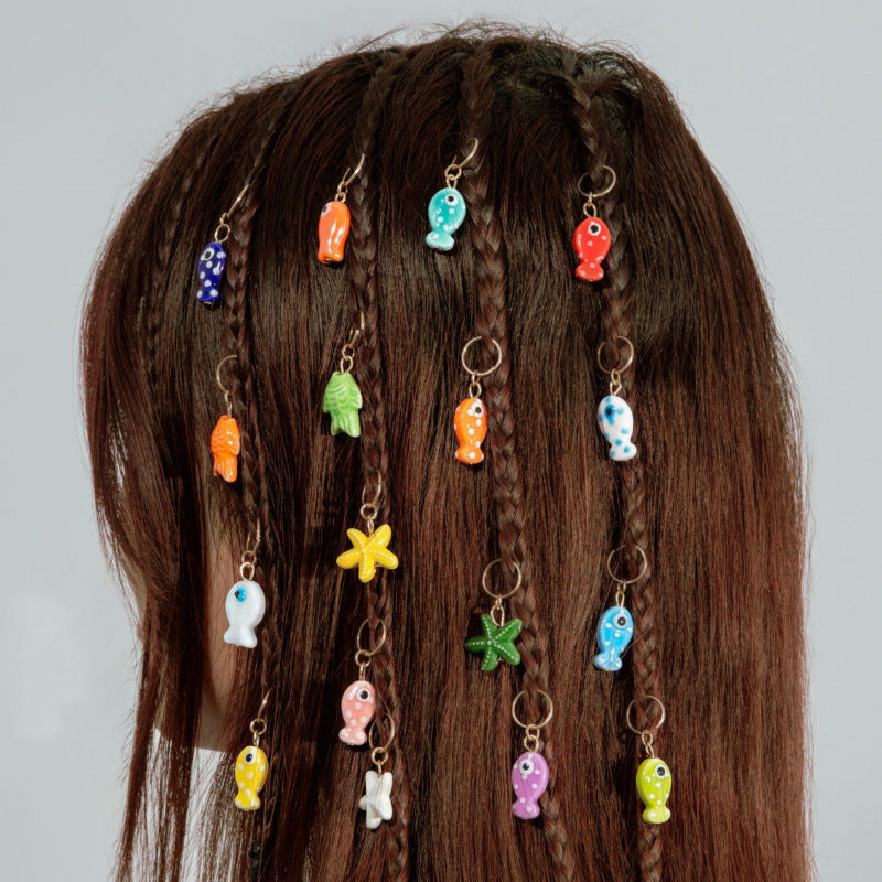 Fashionable Beach Conch Shell Braided Hair Ornament