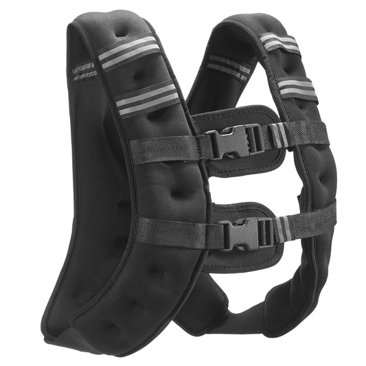 Weighted Vest, 16 Lbs Weight Vest With Reflective Stripe, Adjustable Buckle Body Weight Vest For Men Women, Workout Equipment For Strength Training, Running, Jogging, Fitness, And Weight Loss