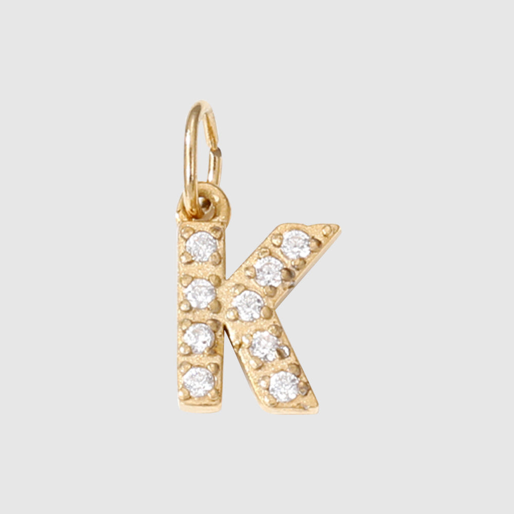 1 Piece 304 Stainless Steel Zircon Ion Plating 14K Gold Real Plated Letter Number Polished Stretch Adjustable Pendant DIY Jewelry Accessories