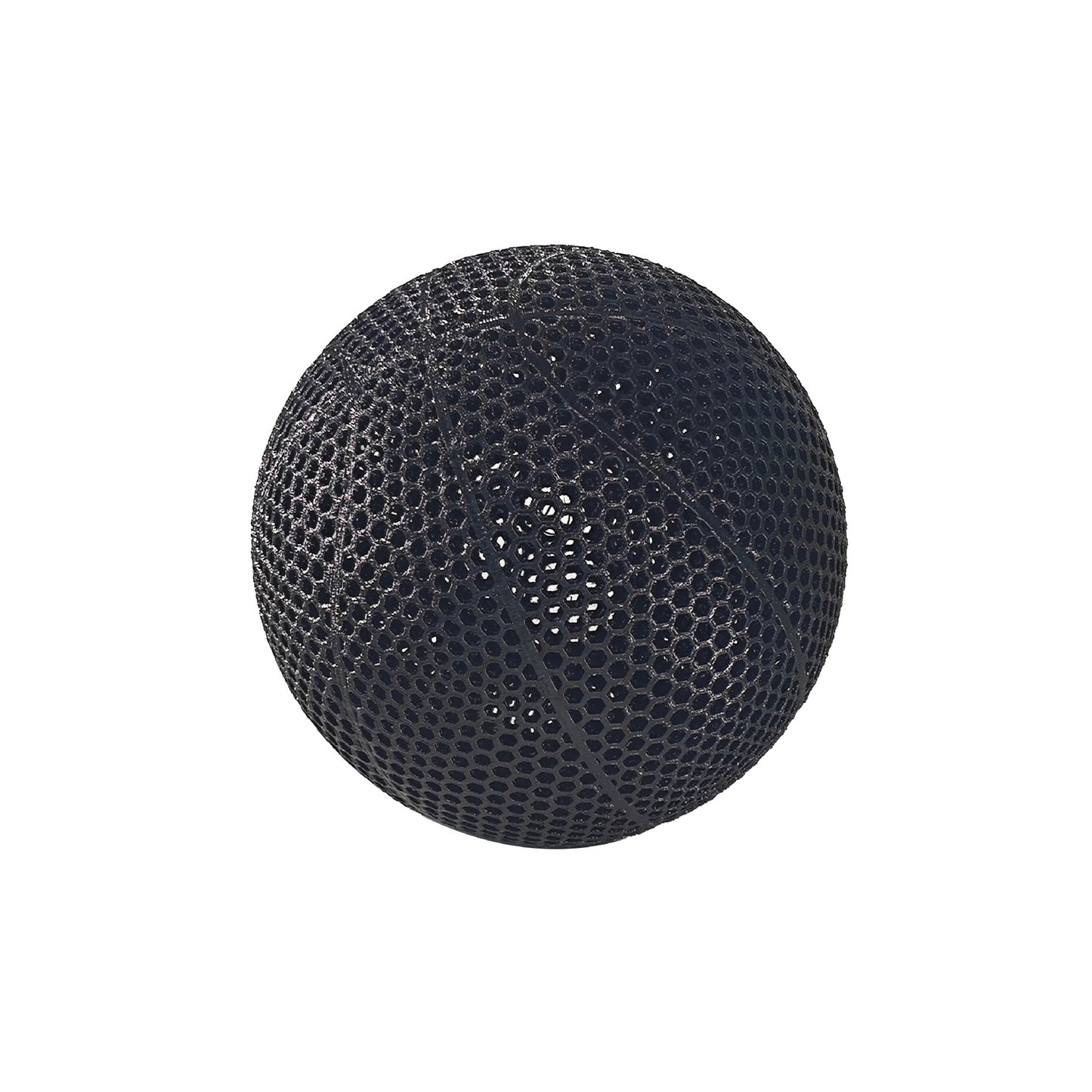 3D Printed Basketball - Inflatable-Free Hollow Design - Highly Elastic Durable Sports Ball for Indoor and Outdoor Use