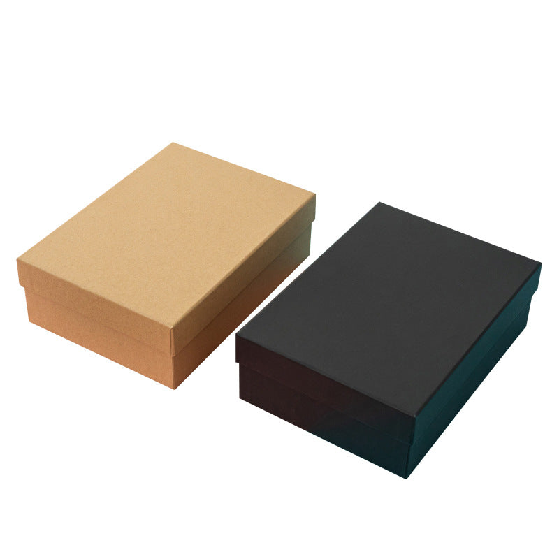 Handmade Gift Box Made Of Simple Cowhide Paper