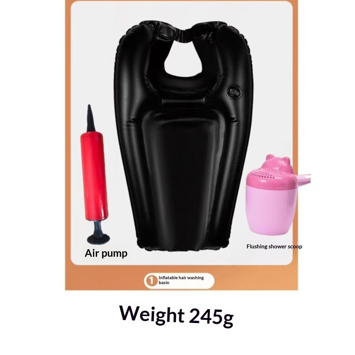 Foldable Inflatable Shampoo Pillow For Home Use