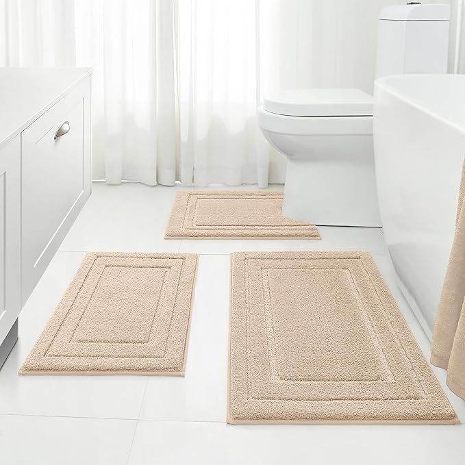 Solid-color Non-slip Bathroom Rug For Home Use