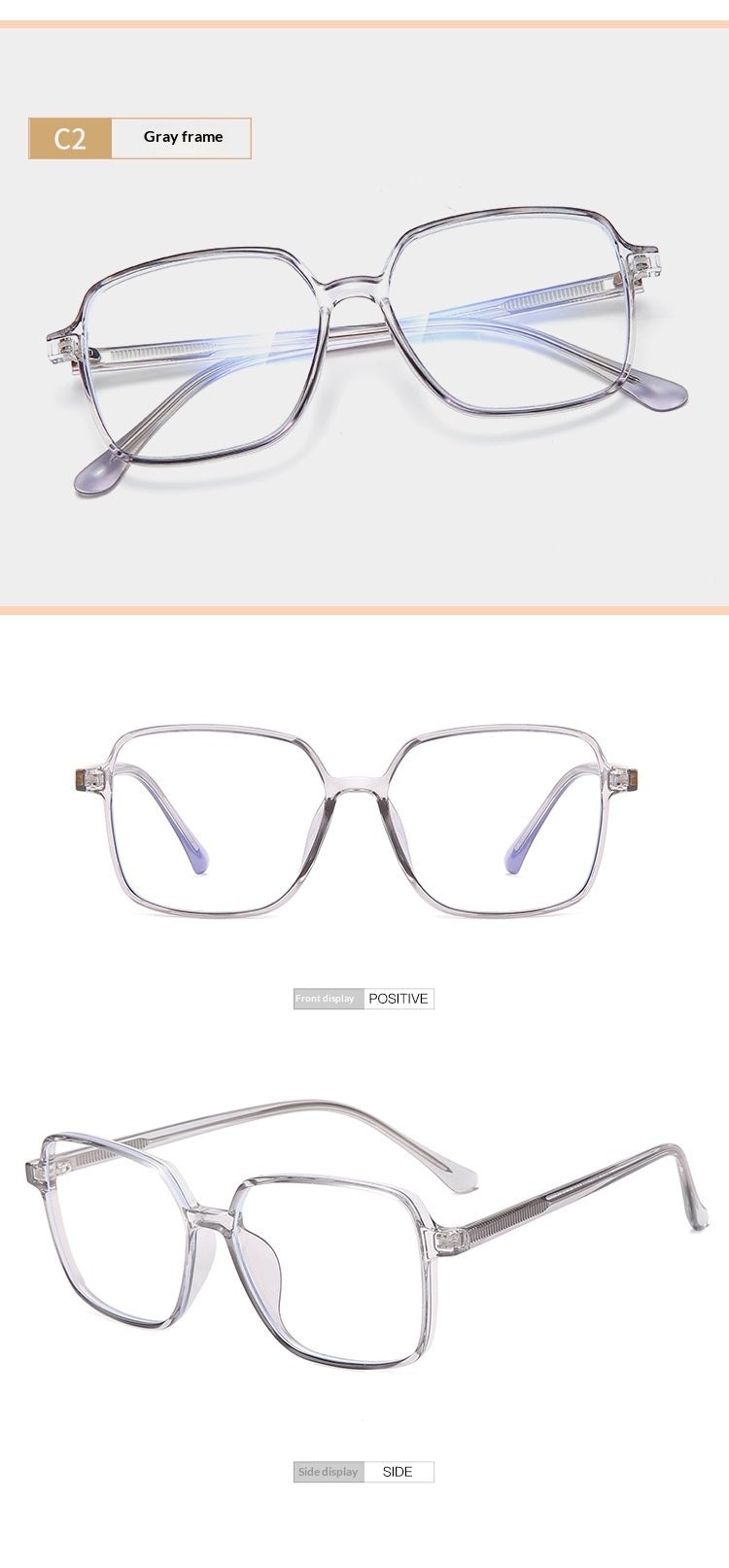 Lijia Korean Version Large Frame Anti Blue Light Goggles, Internet Famous, Same Type Of Goggles 1542