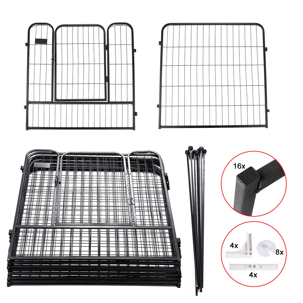 32 40 8 Panel Pet Dog Playpen Cage Enclosure Exercise Cat Puppy Metal Fence AU