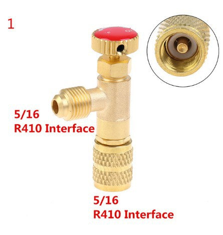 Air Conditioning Feeding Safety Valve R410A R22 Adapter